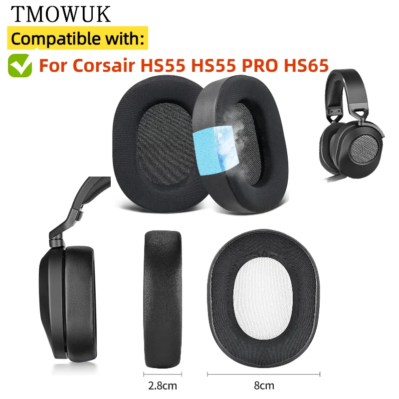 Replacement Foam Ear Pads Cushions for Corsair HS55 HS55 PRO HS65 Headphones Soft Form Earpad High Quality
Replacement Foam Ear Pads Cushions for Corsair HS55 HS55 PRO HS65 Headphones Soft Form Earpad High Quality