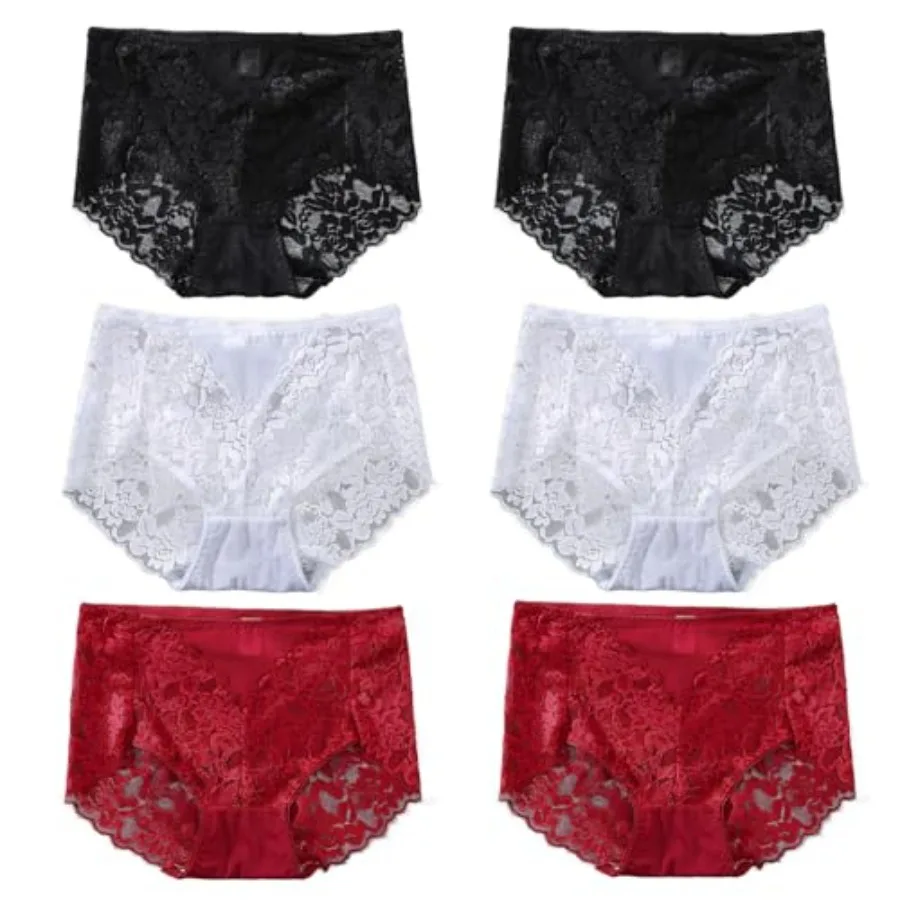 Sexy High Waisted Underwear for Women Plus Size Briefs Breathable Lace Panties High Waisted Cheekster Granny Panties
Sexy High Waisted Underwear for Women Plus Size Briefs Breathable Lace Panties High Waisted Cheekster Granny Panties