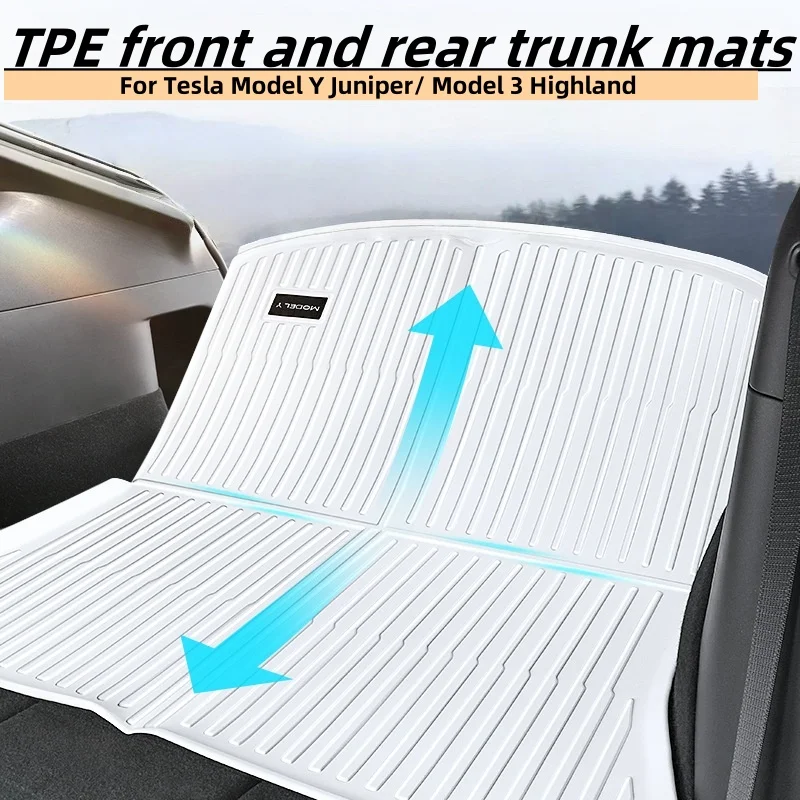 For Tesla Model Y Juniper 2025 Model 3 Highland TPE White Front Trunk Trunk Lower Trunk Mats All Weather Trunk Mats
For Tesla Model Y Juniper 2025 Model 3 Highland TPE White Front Trunk Trunk Lower Trunk Mats All Weather Trunk Mats