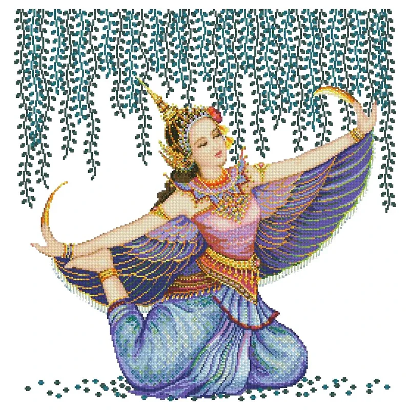 Amishop Traditional Dance Dress for Women, Beautiful Counted, Cross Stitch Kit, Thai Dancer Beauty, Lady, PINN TD-08 Manorah
Amishop Traditional Dance Dress for Women, Beautiful Counted, Cross Stitch Kit, Thai Dancer Beauty, Lady, PINN TD-08 Manorah