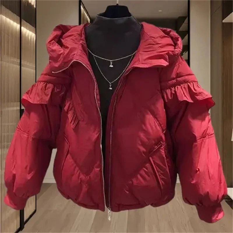 Зимнее женское модное пуховое хлопковое пальто с капюшоном в стиле ретро, женская хлопковая стеганая куртка с длинными рукавами, 2025 г., женские однотонные парки, топы
Зимнее женское модное пуховое хлопковое пальто с капюшоном в стиле ретро, женская хлопковая стеганая куртка с длинными рукавами, 2025 г., женские однотонные парки, топы