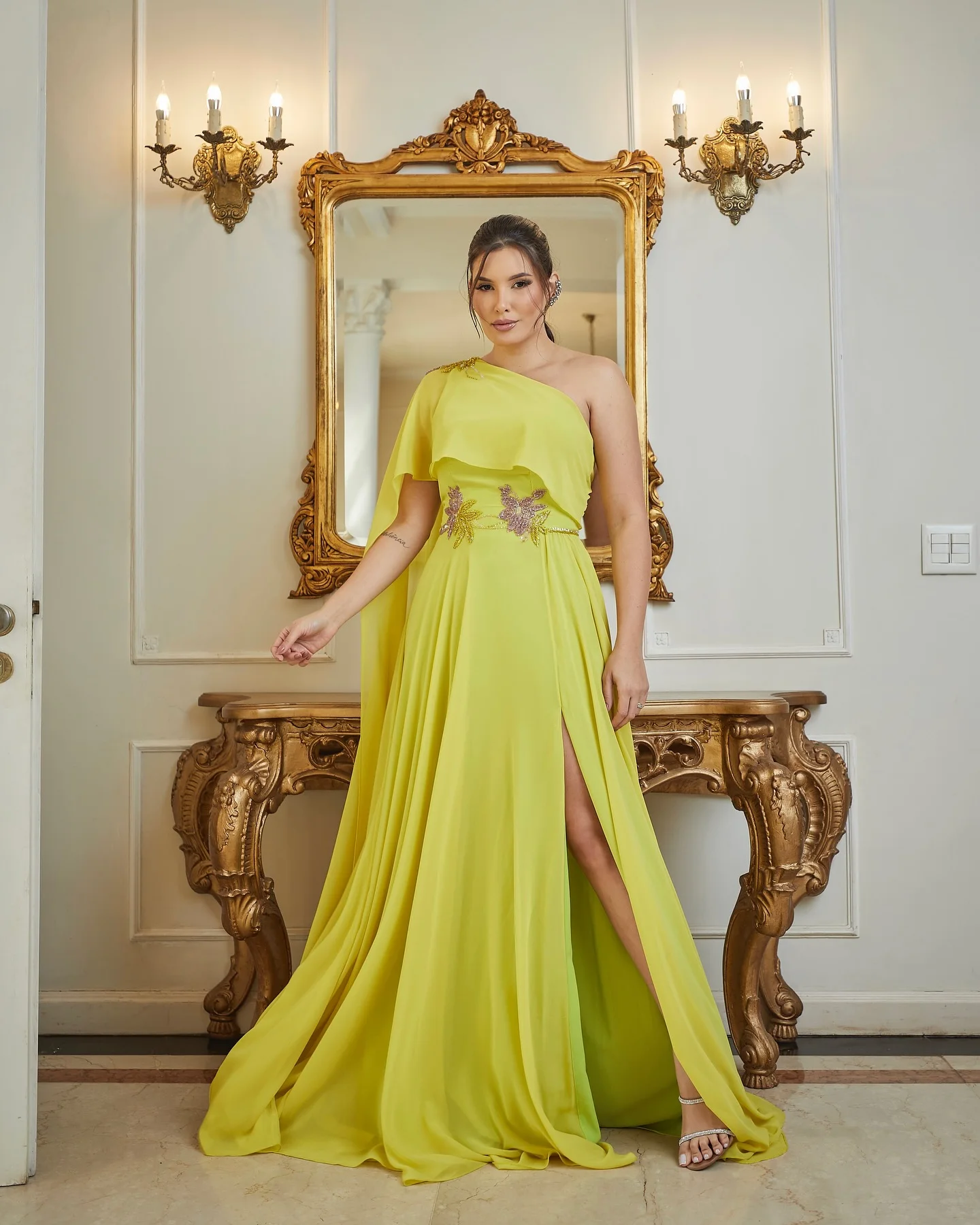 Customized High Quality Chiffon One Shoulder Sequined Evening Dresses Delicate Short Sleeves Party Dress Custom Size Prom Dress
Customized High Quality Chiffon One Shoulder Sequined Evening Dresses Delicate Short Sleeves Party Dress Custom Size Prom Dress