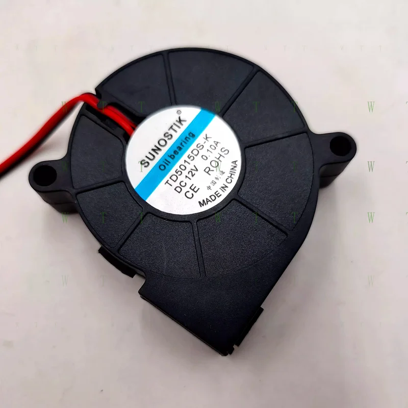 H 1 PCS for SUNOSTIK Fan TD5015DS-K DC12V 0.10A 5015 5cm 2-wire turbine blower fan
H 1 PCS for SUNOSTIK Fan TD5015DS-K DC12V 0.10A 5015 5cm 2-wire turbine blower fan