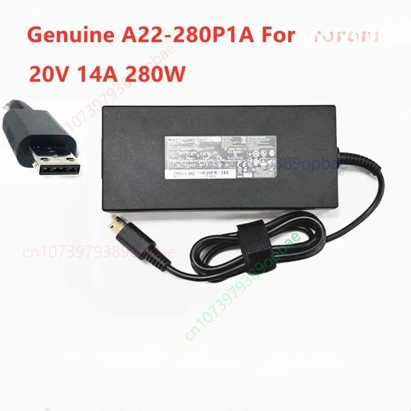 Used Genuine For Chicony A22-280P1A 20V 14A 280W USB A280A016P AC Adapter For MSI Laptop Power Supply Charger
Used Genuine For Chicony A22-280P1A 20V 14A 280W USB A280A016P AC Adapter For MSI Laptop Power Supply Charger