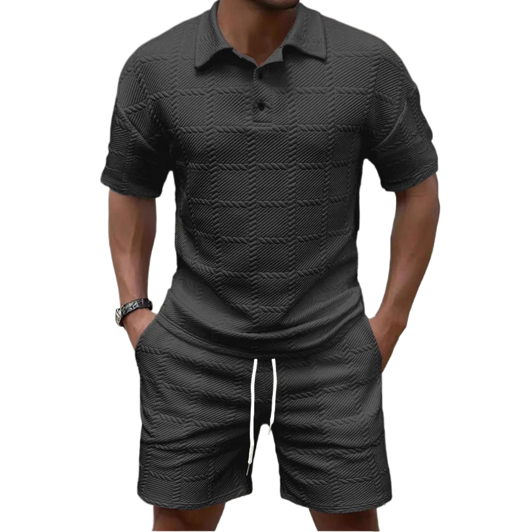 Men's Summer Plaid Polo Set Men's Vintage Polo Neck Two Piece Sets Summer Casual Plaid Short Sleeve Tops & Shorts Outfits
Men's Summer Plaid Polo Set Men's Vintage Polo Neck Two Piece Sets Summer Casual Plaid Short Sleeve Tops & Shorts Outfits