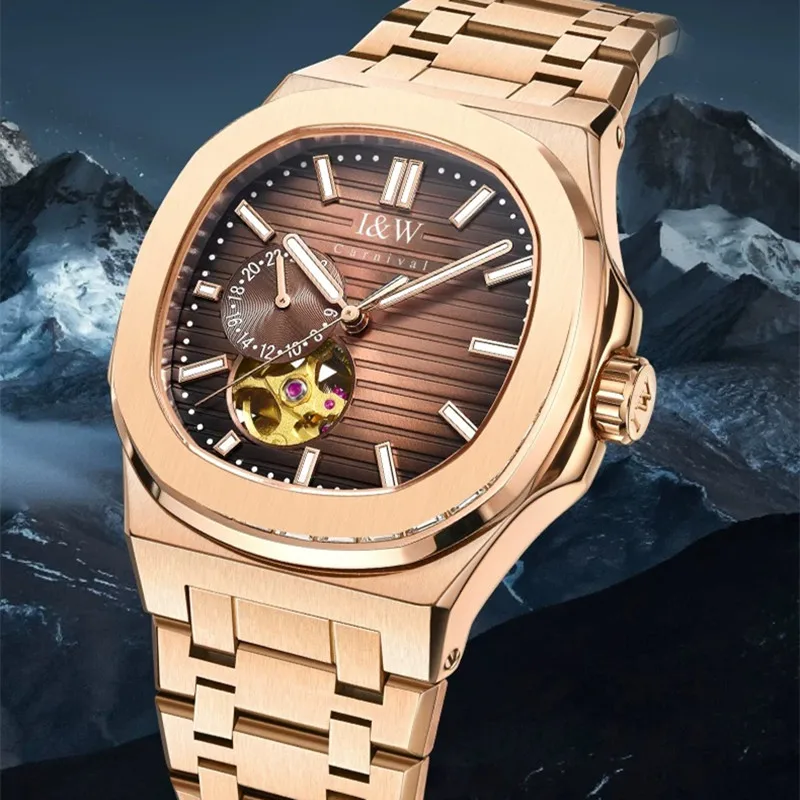 CARNIVAL Brand Mens Mechanical Watch Luxury Sapphire Rose Gold MIYOTA Movement Automatic Wristwatches Waterproof for Men Reloj
CARNIVAL Brand Mens Mechanical Watch Luxury Sapphire Rose Gold MIYOTA Movement Automatic Wristwatches Waterproof for Men Reloj