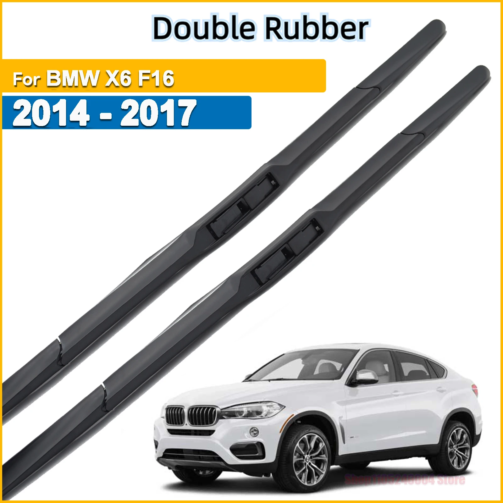 Front Wiper Blades For BMW X6 F16 2014 - 2017 Windshield Windscreen Clean Window Car Rain Brushes Natrue 24"+20"
Front Wiper Blades For BMW X6 F16 2014 - 2017 Windshield Windscreen Clean Window Car Rain Brushes Natrue 24"+20"