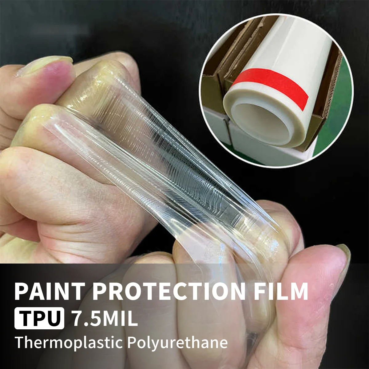 7.5Mil TPU Car Clear Protective Film PPF Self Healing Paint Protective Film (6 Years Warranty) For Car Bumper Hood Door Fenders
7.5Mil TPU Car Clear Protective Film PPF Self Healing Paint Protective Film (6 Years Warranty) For Car Bumper Hood Door Fenders