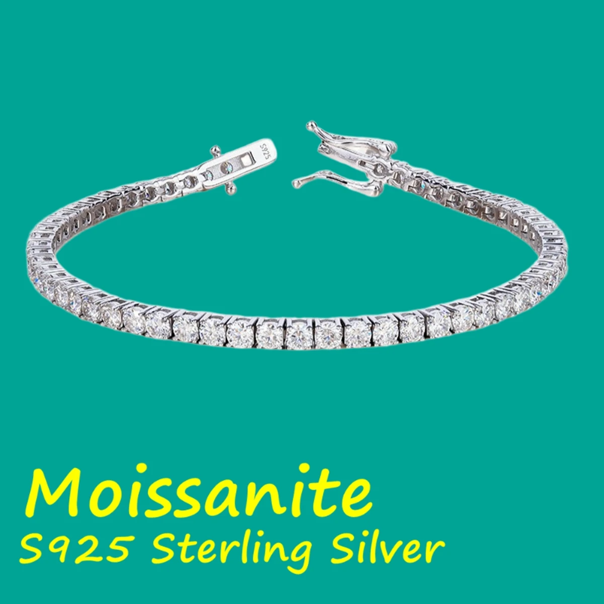 Fashion Simple 3-6.5mm D VVS1 Moissanite Tennis 925 Sterling Silver Single Row Classics with GRA Bracelet for Women Man Jewelry
Fashion Simple 3-6.5mm D VVS1 Moissanite Tennis 925 Sterling Silver Single Row Classics with GRA Bracelet for Women Man Jewelry