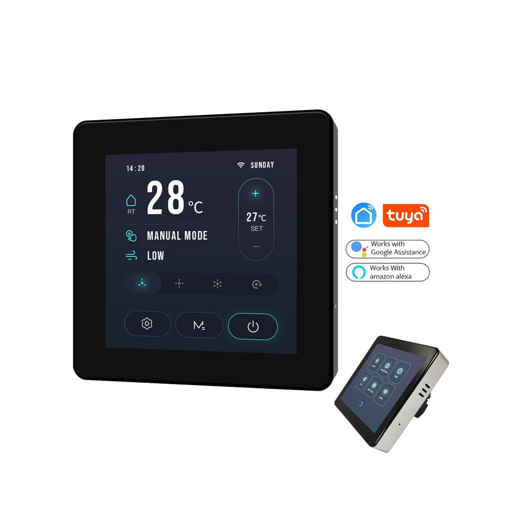 Fan Coil Thermostat TFT Color Touch Screen Room Digital Smart Life Tuya Wifi Fcu Thermostat
Fan Coil Thermostat TFT Color Touch Screen Room Digital Smart Life Tuya Wifi Fcu Thermostat