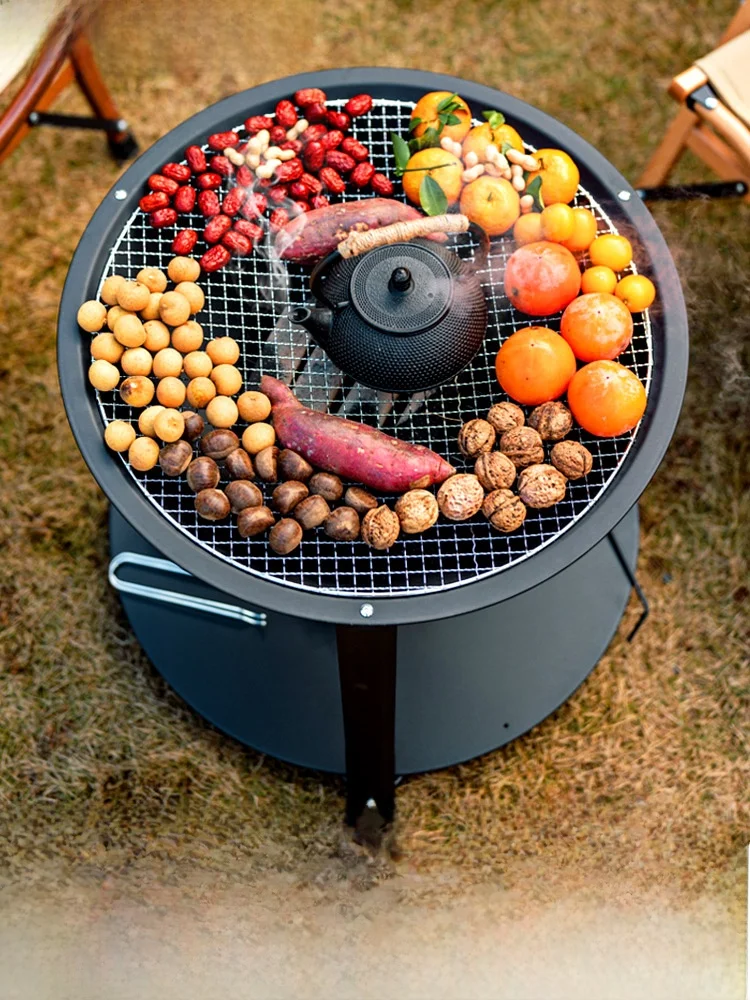 Универсальный набор для барбекю на древесном угле для дома и улицы: портативная разборная печь-столик с полным комплектом принадлежностей
Универсальный набор для барбекю на древесном угле для дома и улицы: портативная разборная печь-столик с полным комплектом принадлежностей