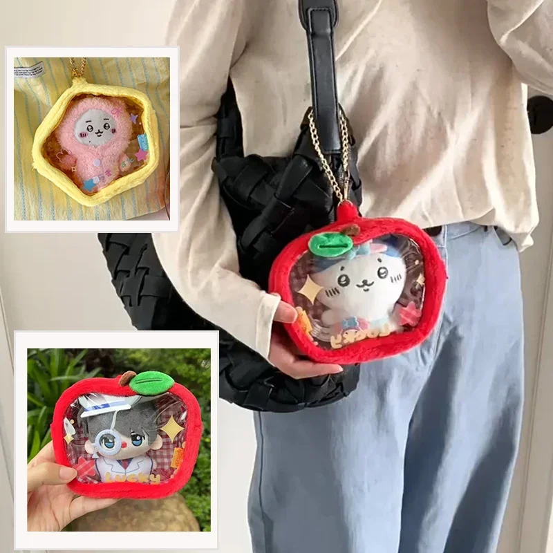 INS Red Apple Yellow Star Bag Pendant Accessories Cute Fashion Transparent PVC Doll Fans Storage Bag Student Backpack Girl Gifts
INS Red Apple Yellow Star Bag Pendant Accessories Cute Fashion Transparent PVC Doll Fans Storage Bag Student Backpack Girl Gifts