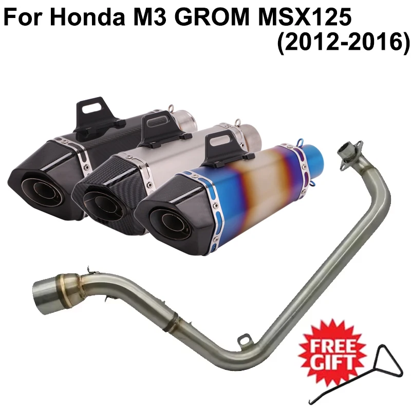 Надевается для HONDA M3 GROM MSX 125 MSX125 2012-2016 мотоциклетная выхлопная труба Escape Full Systems, модифицированный глушитель DB Killer
Надевается для HONDA M3 GROM MSX 125 MSX125 2012-2016 мотоциклетная выхлопная труба Escape Full Systems, модифицированный глушитель DB Killer