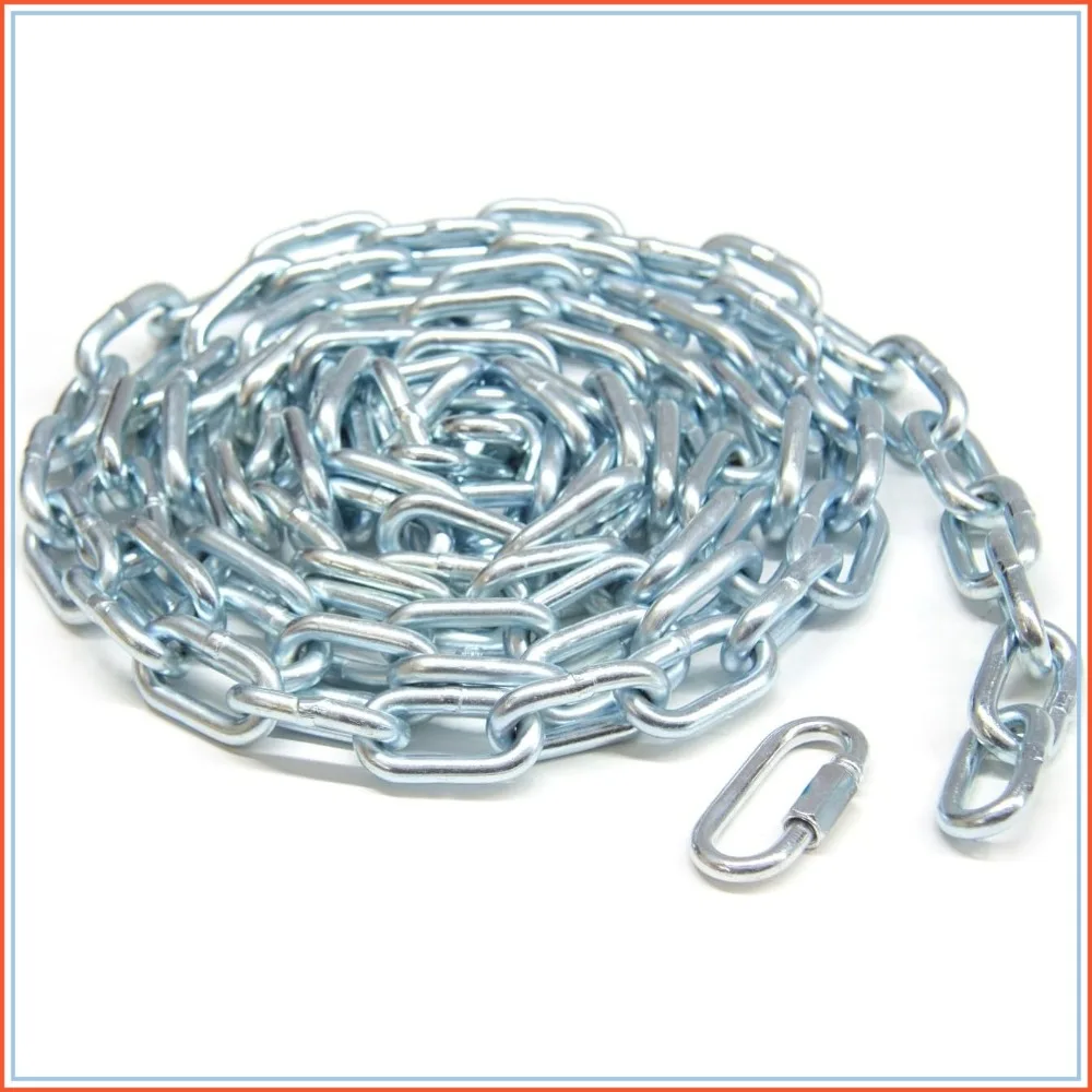 1/4 x 15 ft. Zinc-Plated Straight Link Coil Chain, 520 lb. Safe Working Load, General Purpose Chain
1/4 x 15 ft. Zinc-Plated Straight Link Coil Chain, 520 lb. Safe Working Load, General Purpose Chain