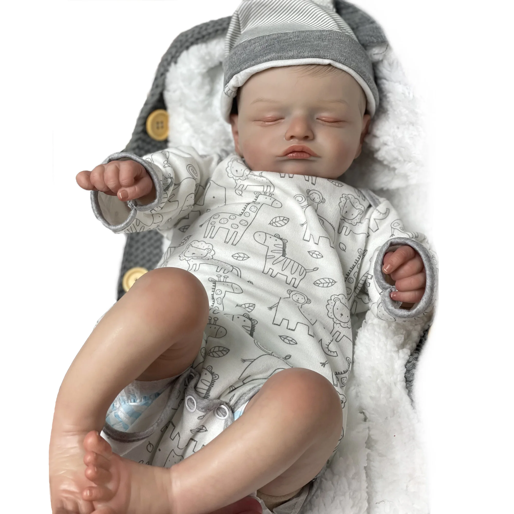 Reborn Dolls 18 Inch Roasalie Painted Soft Vinyl Cute Sleeping Bebe Reborn For Children's Toy Bebes Reborn
Reborn Dolls 18 Inch Roasalie Painted Soft Vinyl Cute Sleeping Bebe Reborn For Children's Toy Bebes Reborn