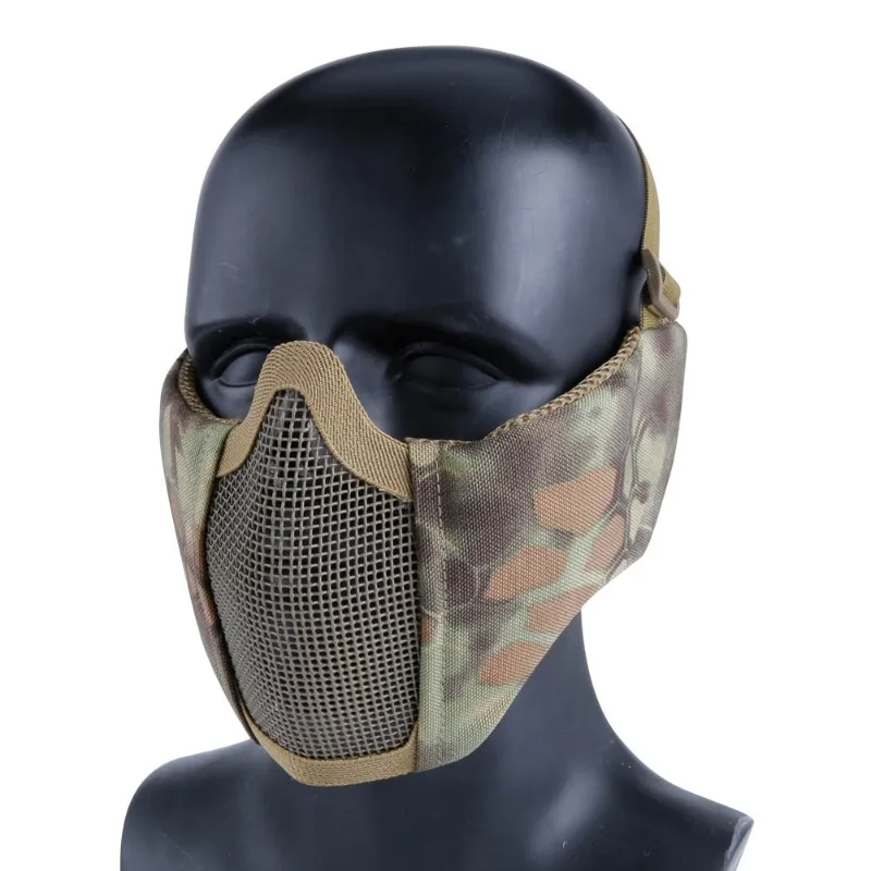 Tactical Half Face Mask Hunting Ear Protective Paintball CS Low-carbon Steel Mesh Outdoor Shooting Equipment Airsoft Acessories
Tactical Half Face Mask Hunting Ear Protective Paintball CS Low-carbon Steel Mesh Outdoor Shooting Equipment Airsoft Acessories