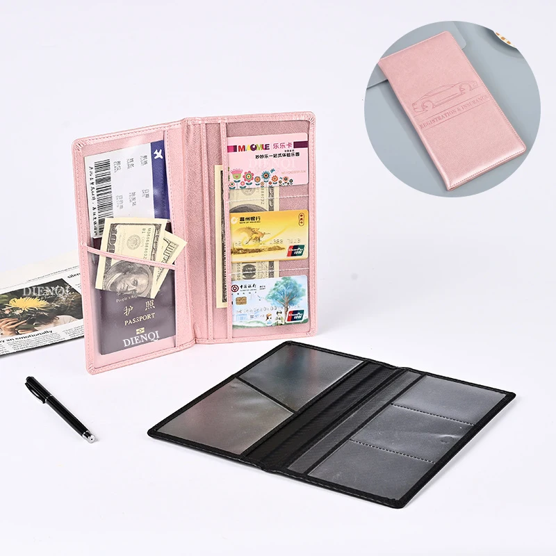 PU Leather Passport Holder Car Registration Insurance Card Holder Driver License Organizer Passport Wallet Travel Accessories
PU Leather Passport Holder Car Registration Insurance Card Holder Driver License Organizer Passport Wallet Travel Accessories