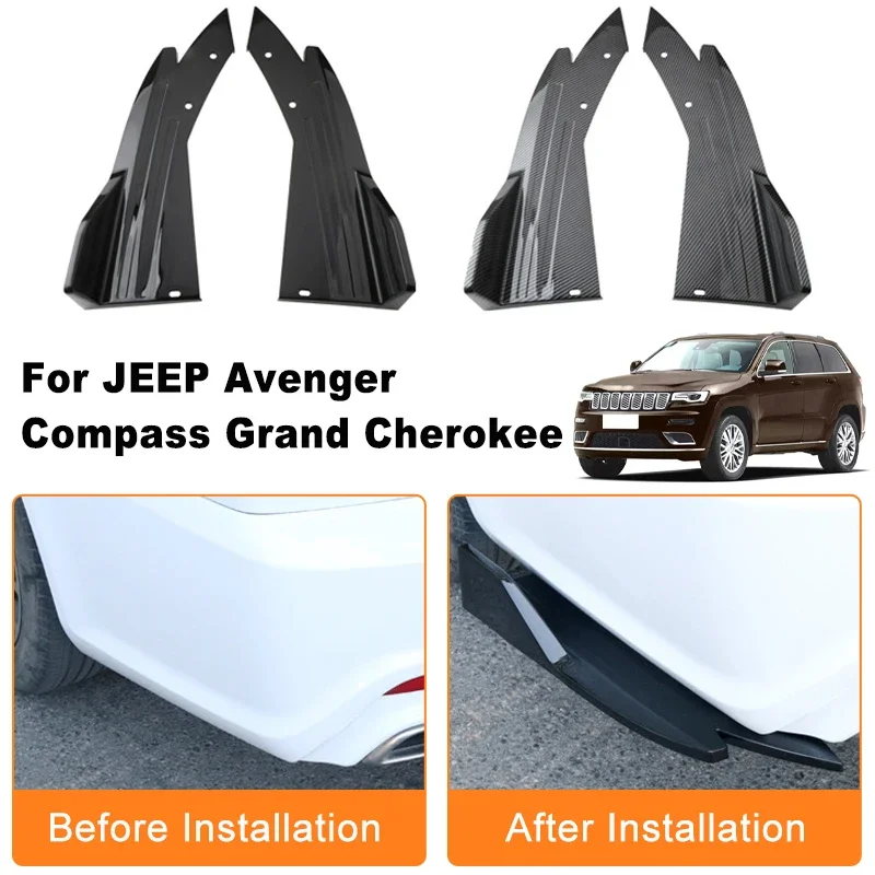 Car Rear Bumper Spoiler Lip Diffuser Side Skirt Splitter Wrap Angle Anti-Crash For JEEP Avenger Compass Grand Cherokee
Car Rear Bumper Spoiler Lip Diffuser Side Skirt Splitter Wrap Angle Anti-Crash For JEEP Avenger Compass Grand Cherokee