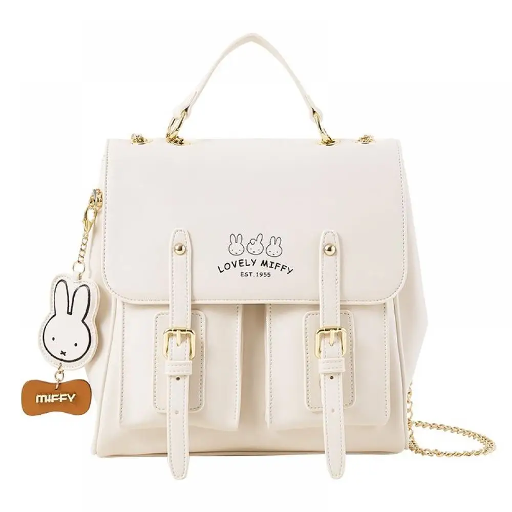 Miffy Backpack With Gold Chain Strap Bunny Pattern PU Leather Bag Fashion Shoulder Bag For Women Cute Cartoon Backpack
Miffy Backpack With Gold Chain Strap Bunny Pattern PU Leather Bag Fashion Shoulder Bag For Women Cute Cartoon Backpack
