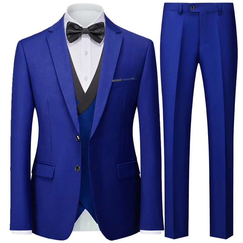 Black Men Autumn Wedding Party Three Pieces Suit Set Large Size 5XL 6XL Male Blazer Coat Pants Vest 3 Pcs Fashion Slim Fit Suit
Black Men Autumn Wedding Party Three Pieces Suit Set Large Size 5XL 6XL Male Blazer Coat Pants Vest 3 Pcs Fashion Slim Fit Suit