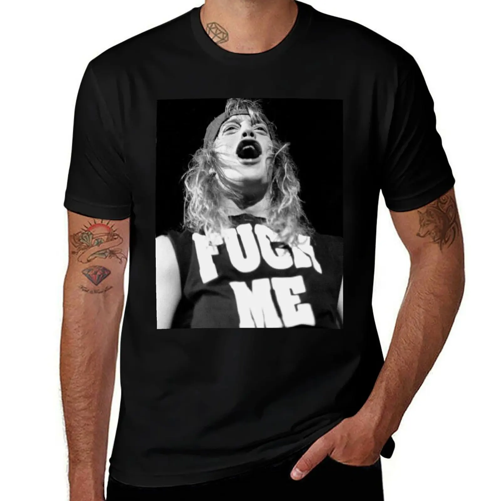 Jani Lane - Warrant - BW Photograph T-Shirt croswit shirt man customs design your own mens white t shirts
Jani Lane - Warrant - BW Photograph T-Shirt croswit shirt man customs design your own mens white t shirts