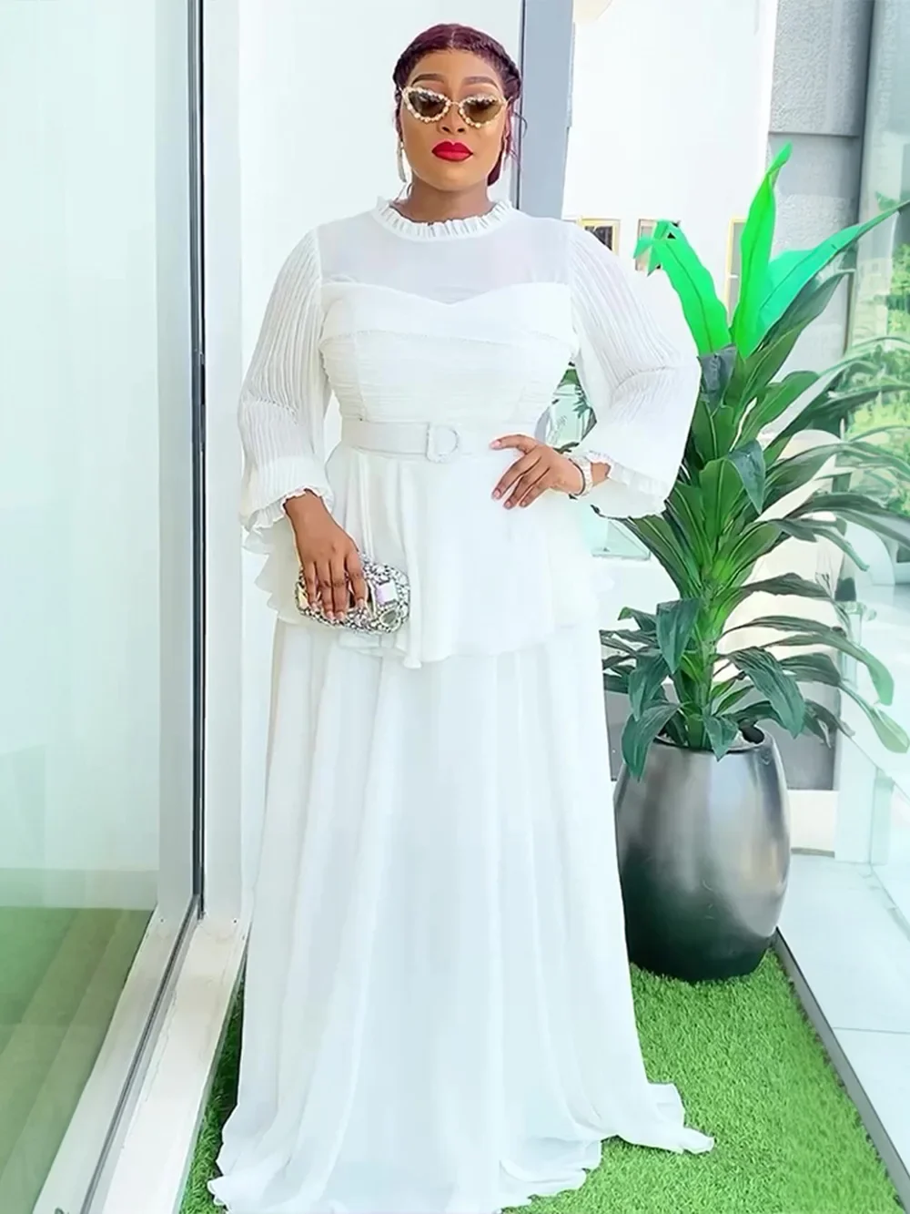 African Dresses for Woman Party 2025 Plus Size Fashion Dashiki Ankara Chiffon Wedding Gowns Elegant Turkey Muslim Maxi Dress
African Dresses for Woman Party 2025 Plus Size Fashion Dashiki Ankara Chiffon Wedding Gowns Elegant Turkey Muslim Maxi Dress