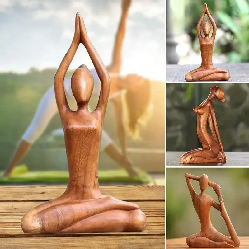 Wooden Yoga Pose Sculpture Abstract Yoga Meditation Statue Hand Carved Wood Fragrant Art Decoration Gallery Tabletop Ornaments
Wooden Yoga Pose Sculpture Abstract Yoga Meditation Statue Hand Carved Wood Fragrant Art Decoration Gallery Tabletop Ornaments