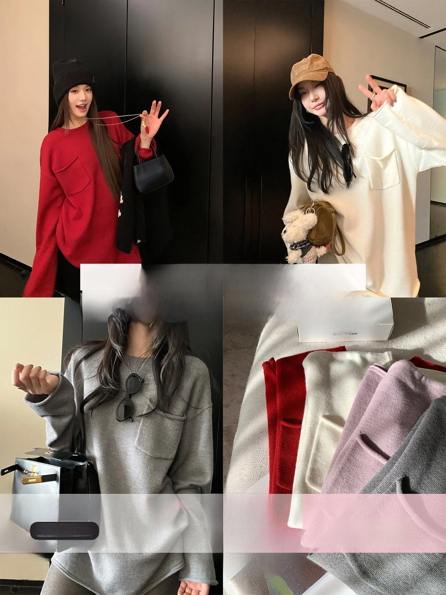 Laid-ba Wool Knitwear with kets Loose Fit Casual Sle Retro Commute Faion Women's Long Sve Warmth Guaranteed
Laid-ba Wool Knitwear with kets Loose Fit Casual Sle Retro Commute Faion Women's Long Sve Warmth Guaranteed