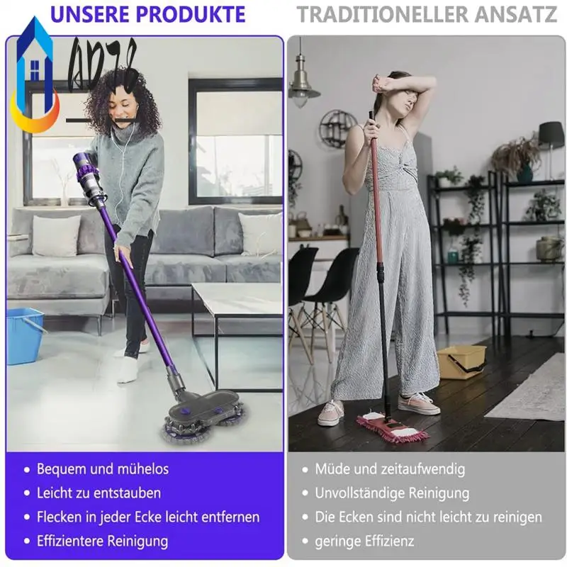 AD78-For Dyson V6 V7 V8 V11 V10 V15 Vacuum Cleaner Attachment Electric Floor Mop Head With Water Tank +Mops + Measuring Cup
AD78-For Dyson V6 V7 V8 V11 V10 V15 Vacuum Cleaner Attachment Electric Floor Mop Head With Water Tank +Mops + Measuring Cup
