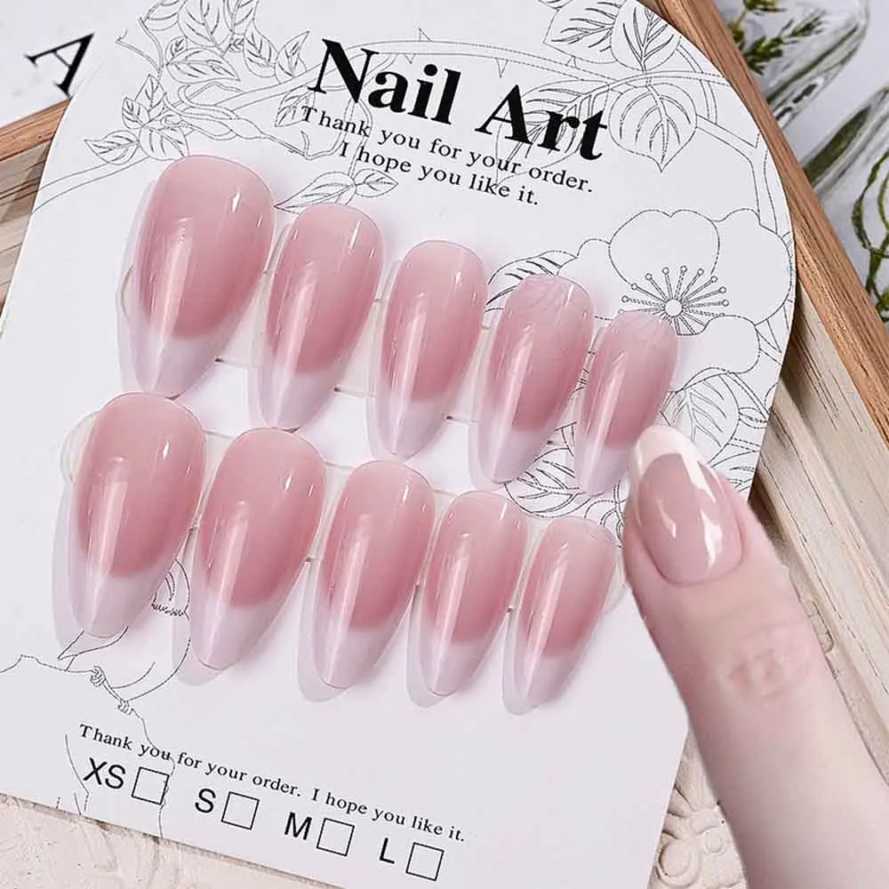 24Pcs/Box Naked Short Almond Handmade Press On Nail White French False Nail Full Cover Artificial Wearable Fake Nail Tips
24Pcs/Box Naked Short Almond Handmade Press On Nail White French False Nail Full Cover Artificial Wearable Fake Nail Tips