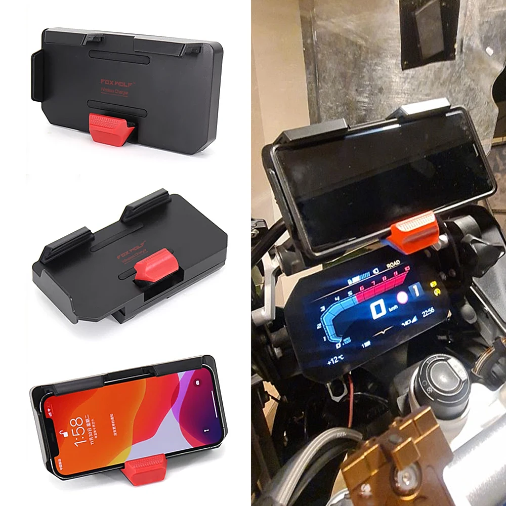 Кронштейн для беспроводной зарядки телефона и навигации для BMW R1250RT R1200RT, держатель для телефона для мотоцикла, подставка с USB-зарядкой
Кронштейн для беспроводной зарядки телефона и навигации для BMW R1250RT R1200RT, держатель для телефона для мотоцикла, подставка с USB-зарядкой