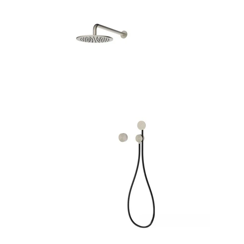 Brushed-in-wall shower, concealed shower, hot and cold
Brushed-in-wall shower, concealed shower, hot and cold