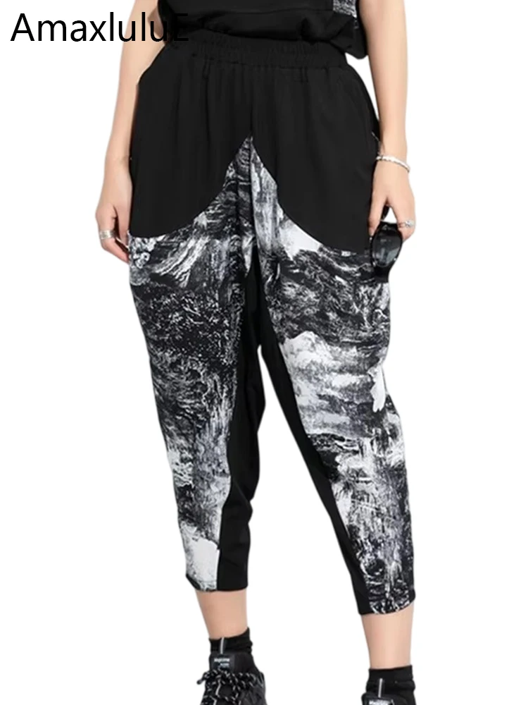 Amax luluE 2024 Summer Women Fashion Printed Harem Pants Korean Luxury Clothes Ladies Casual Vintage Elastic Waist Punk Trousers
Amax luluE 2024 Summer Women Fashion Printed Harem Pants Korean Luxury Clothes Ladies Casual Vintage Elastic Waist Punk Trousers