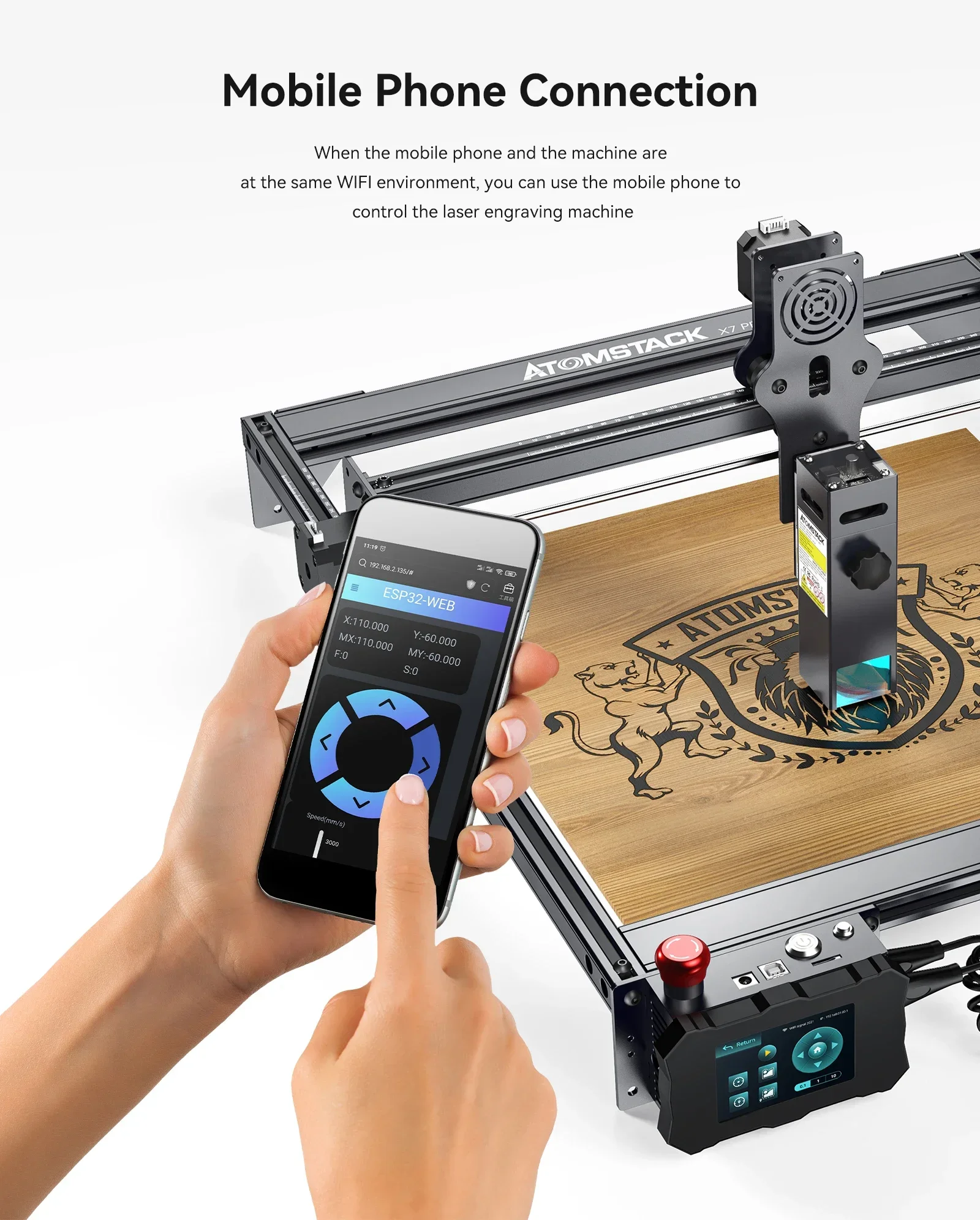 Perfect 2026Atomstack X7 Pro Портативный фрезерный станок с ЧПУ 50 Вт Мощность Гравер для гранита и камня Гравировка и резка стекла, дерева
Perfect 2026Atomstack X7 Pro Портативный фрезерный станок с ЧПУ 50 Вт Мощность Гравер для гранита и камня Гравировка и резка стекла, дерева