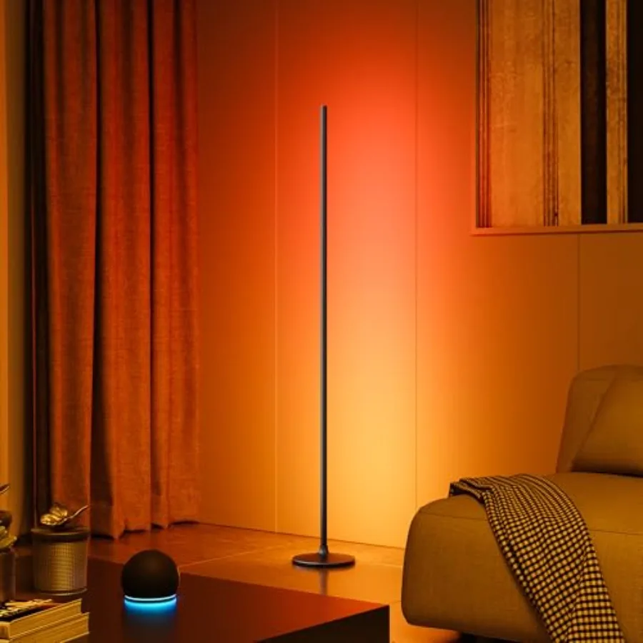 Floor Lamp, LED Corner Lamp Works with Alexa and Google Assistant, Modern Floor Lamp with 16 Million DIY Colors, Music Sync, Ti
Floor Lamp, LED Corner Lamp Works with Alexa and Google Assistant, Modern Floor Lamp with 16 Million DIY Colors, Music Sync, Ti