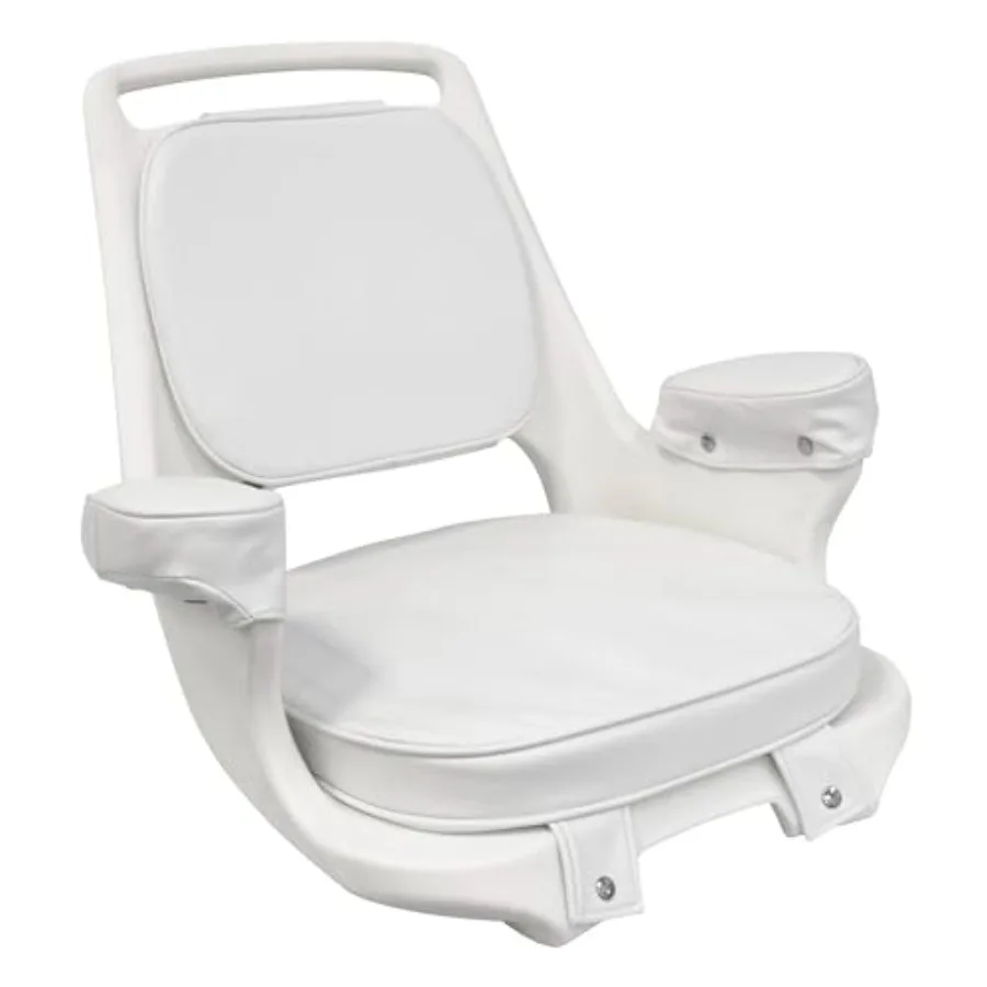 8WD1007-3-710 Captains Chair with Cushions and Mounting Plate, White
8WD1007-3-710 Captains Chair with Cushions and Mounting Plate, White