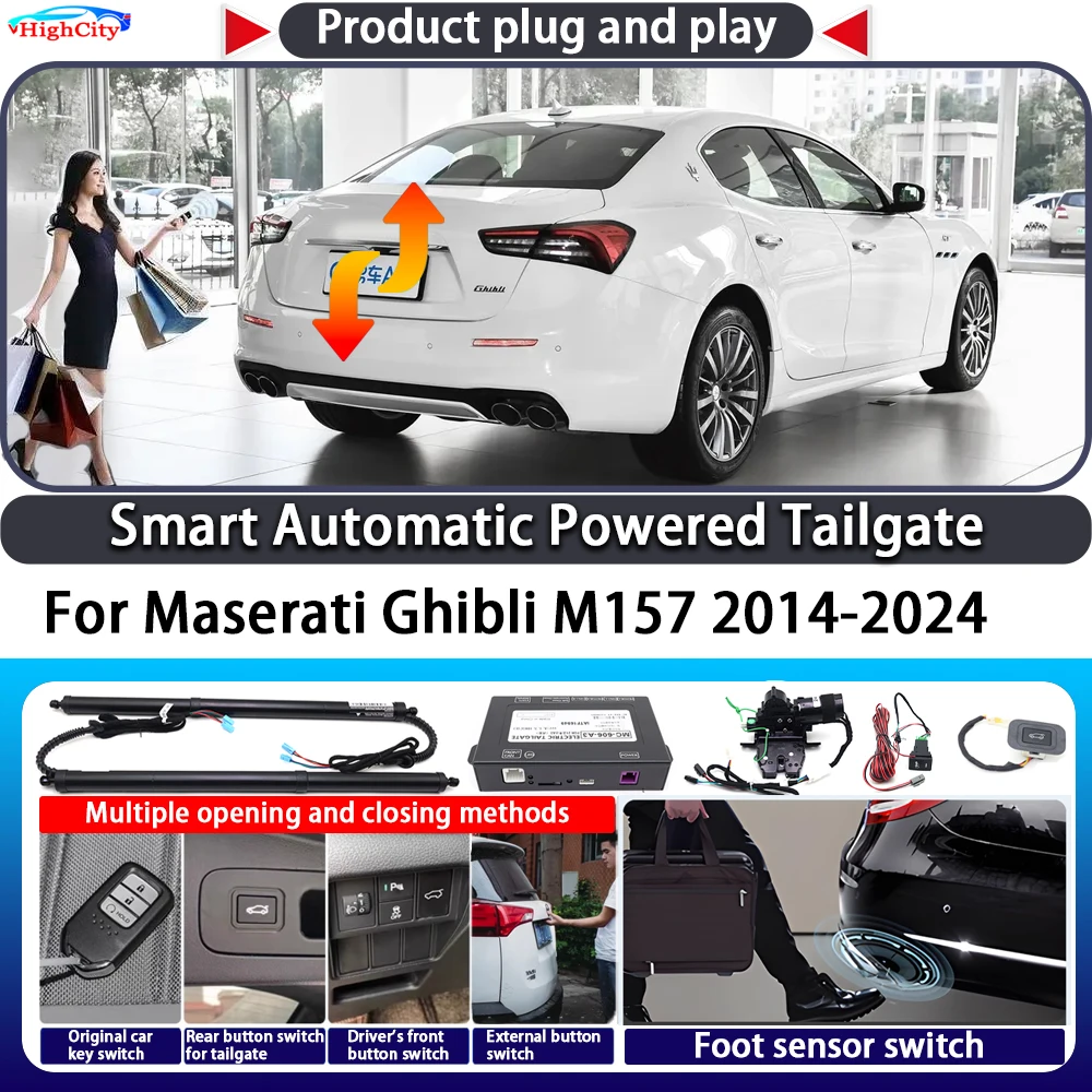 For Maserati Ghibli M157 2014-2024 OEM Smart Automatic Powered Tailgate Key Control Trunk Lift Close Kit Electric Power Tailgate
For Maserati Ghibli M157 2014-2024 OEM Smart Automatic Powered Tailgate Key Control Trunk Lift Close Kit Electric Power Tailgate