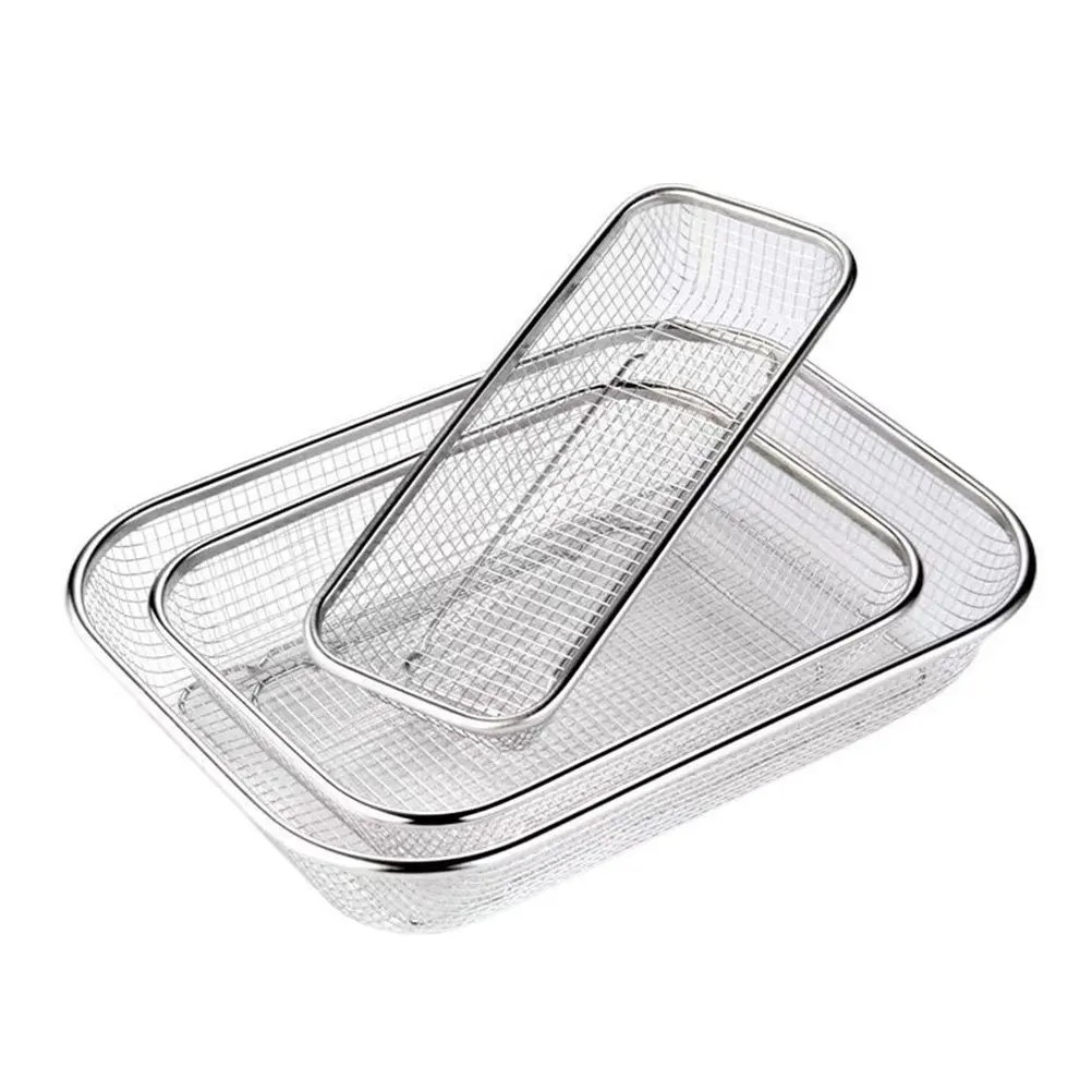 3Pcs Premium Stainless Steel Tableware Storage Baskets Creative Net Design Comfortable Feel Corrosion Resistant Cutlery Drain
3Pcs Premium Stainless Steel Tableware Storage Baskets Creative Net Design Comfortable Feel Corrosion Resistant Cutlery Drain