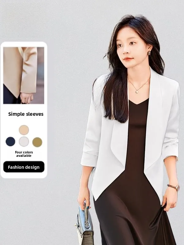 White Women's Suit Jaet Profional Interview Formal Top Busin Waist-Cinching Career Polyester Fiber V-Ne Long Sve
White Women's Suit Jaet Profional Interview Formal Top Busin Waist-Cinching Career Polyester Fiber V-Ne Long Sve