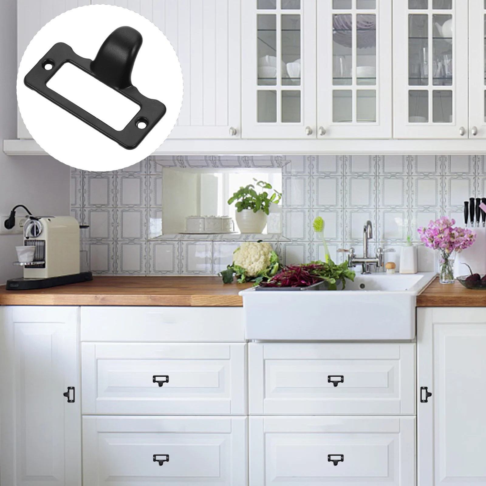 10 Pcs Label Holder Handle Drawer Pulls Furniture Accessories Black Zinc Alloy Door
10 Pcs Label Holder Handle Drawer Pulls Furniture Accessories Black Zinc Alloy Door