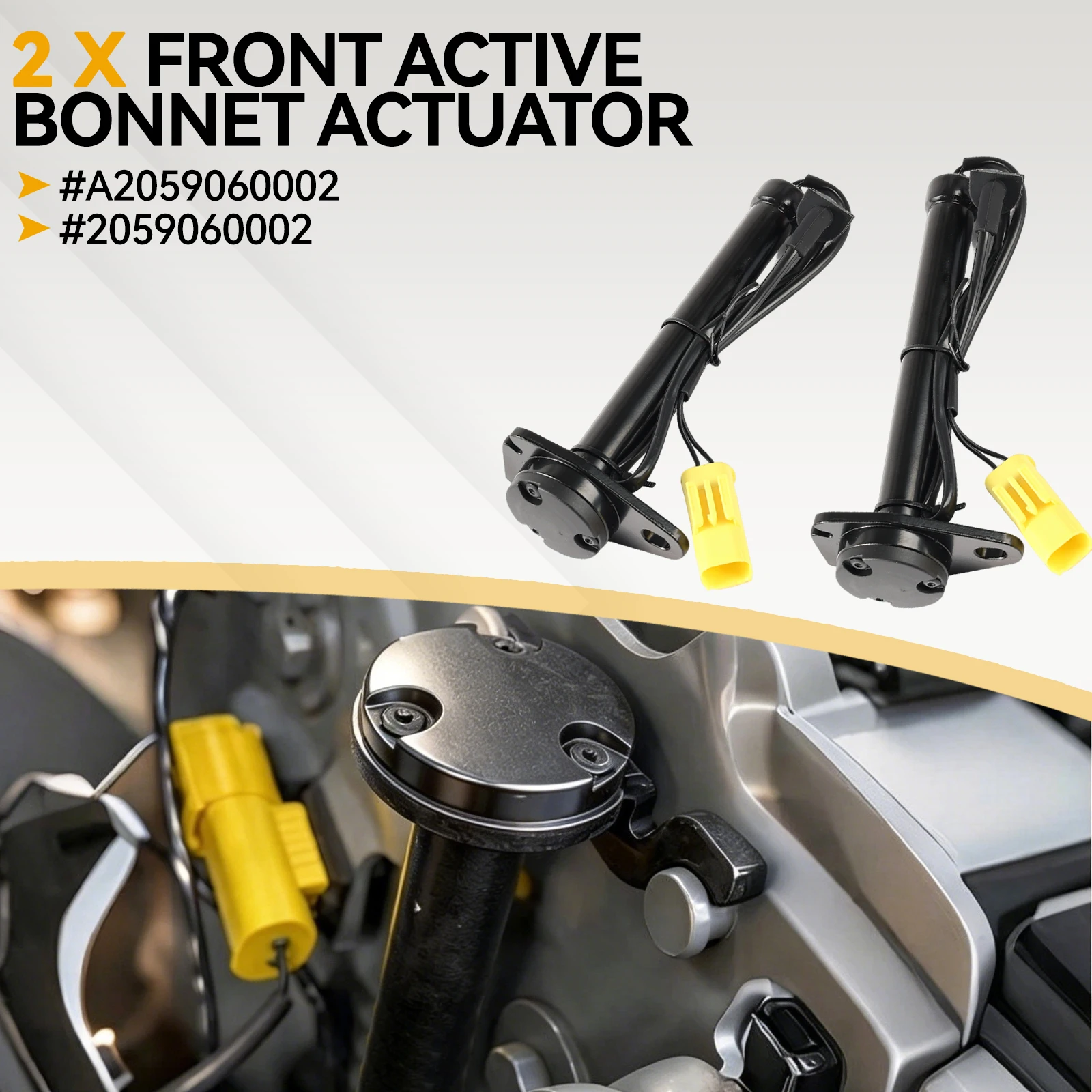 2pcs For Mercedes Benz C Class W205 C205 S205 2014-2019 Car Active Bonnet Pedestrian Actuators Hood A2059060002 2059060002 L=R
2pcs For Mercedes Benz C Class W205 C205 S205 2014-2019 Car Active Bonnet Pedestrian Actuators Hood A2059060002 2059060002 L=R