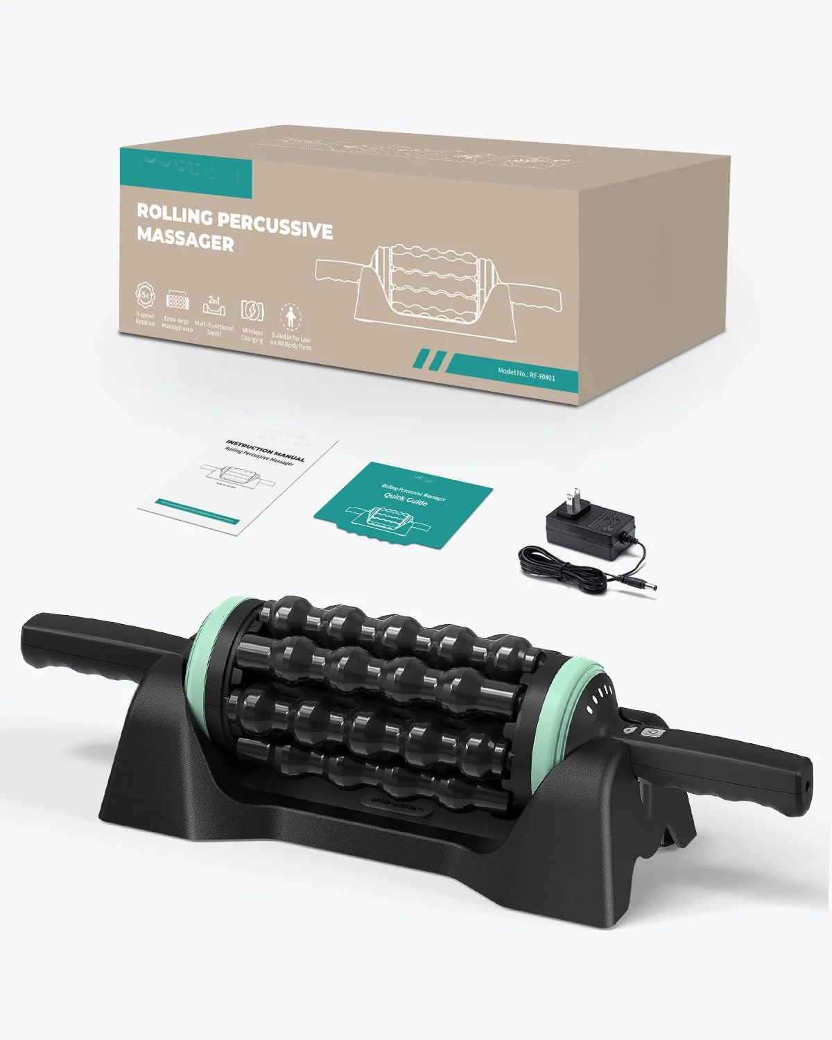 Electric Muscle Roller Massager Deep Tissue Body Roller with Hands-Free Base
Electric Muscle Roller Massager Deep Tissue Body Roller with Hands-Free Base
