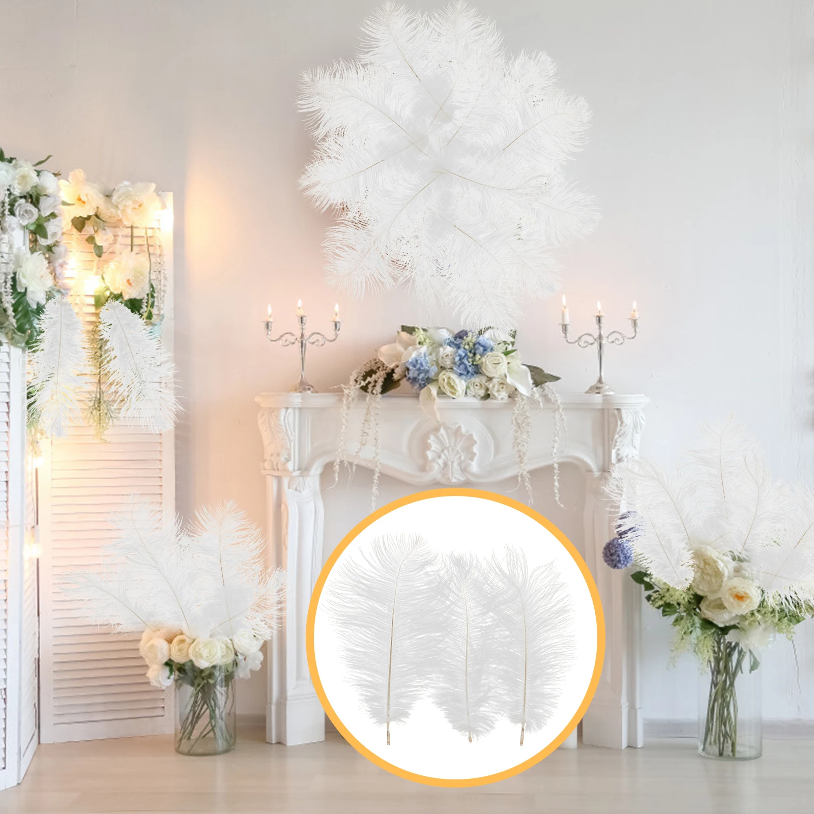 10 Pcs Wedding Decor Colorful Ostrich Home Decoration Crafts Making Accessories Party Supplies White
10 Pcs Wedding Decor Colorful Ostrich Home Decoration Crafts Making Accessories Party Supplies White