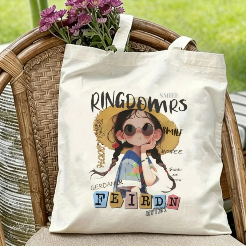 1PC Summer Girl with Straw Hat Print Lightweight Canvas Shoulder Bag for Daily Use
1PC Summer Girl with Straw Hat Print Lightweight Canvas Shoulder Bag for Daily Use