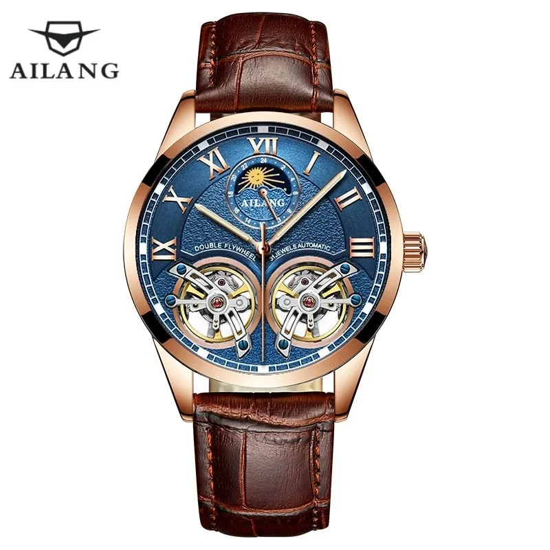 AILANG 8822 Fashion Double Tourbillon Automatic Stainless Steel Leather Clock Water Resistant Skeleton Luminous Mechanical Watch
AILANG 8822 Fashion Double Tourbillon Automatic Stainless Steel Leather Clock Water Resistant Skeleton Luminous Mechanical Watch