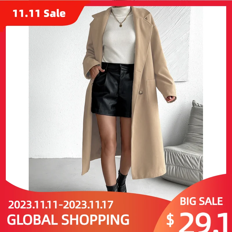 Autumn Suit Coat for Women Winter New Solid Color Medium to Long Loose Fashion Coat Long Sleeve Button Outwears Female Elegant
Autumn Suit Coat for Women Winter New Solid Color Medium to Long Loose Fashion Coat Long Sleeve Button Outwears Female Elegant
