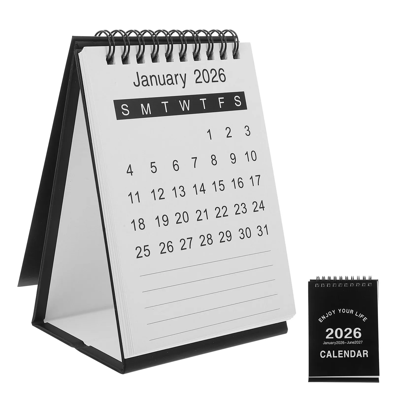 Компактный настольный календарь на 2026 год, ежемесячный, откидной, черный, мини-планировщик для офиса и дома, для плавного письма, с указанием лунного календаря
Компактный настольный календарь на 2026 год, ежемесячный, откидной, черный, мини-планировщик для офиса и дома, для плавного письма, с указанием лунного календаря