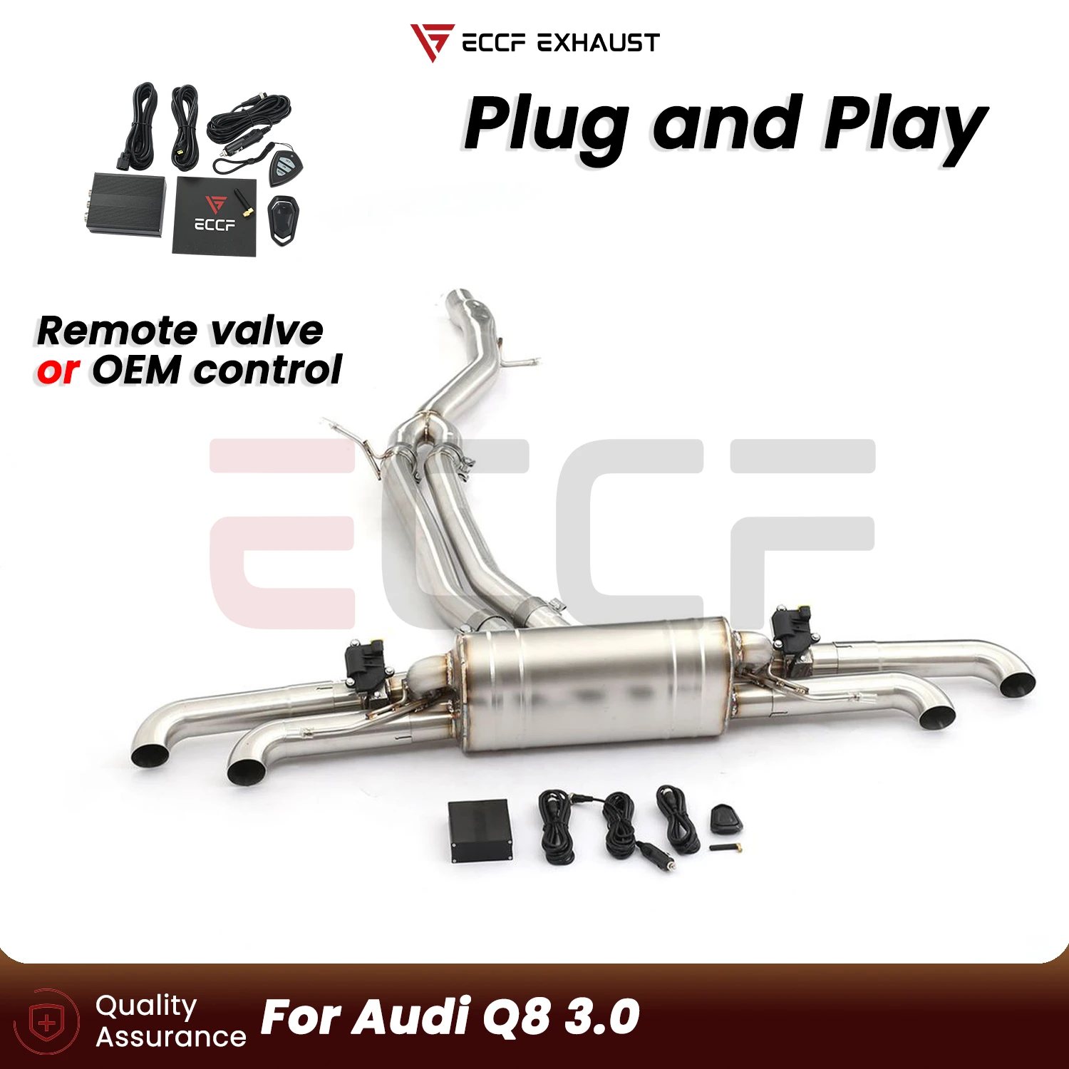 Downward curved tail throat design Stainless Steel Catback exhaust system FOR Audi Q8 3.0 Plug and Play Performance Upgrade
Downward curved tail throat design Stainless Steel Catback exhaust system FOR Audi Q8 3.0 Plug and Play Performance Upgrade