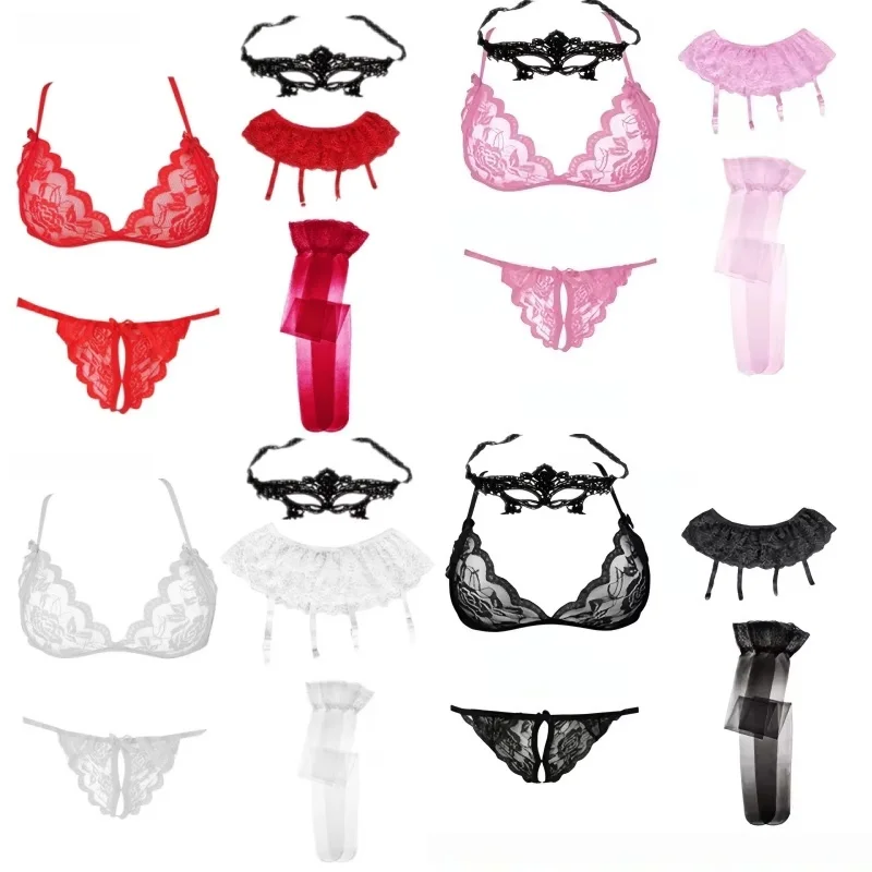 2026NEW 5pcs Lace See Through Bra and Panty Garter Belt silk Stockings Panties Sexy thin Lingerie Underwear Set for Women Summer
2026NEW 5pcs Lace See Through Bra and Panty Garter Belt silk Stockings Panties Sexy thin Lingerie Underwear Set for Women Summer