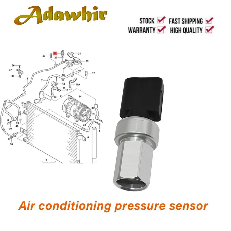 Новый датчик давления кондиционера A/C для Audi Volkswagen Skoda 1J0959126 1K0959126D 8K0959126A
Новый датчик давления кондиционера A/C для Audi Volkswagen Skoda 1J0959126 1K0959126D 8K0959126A